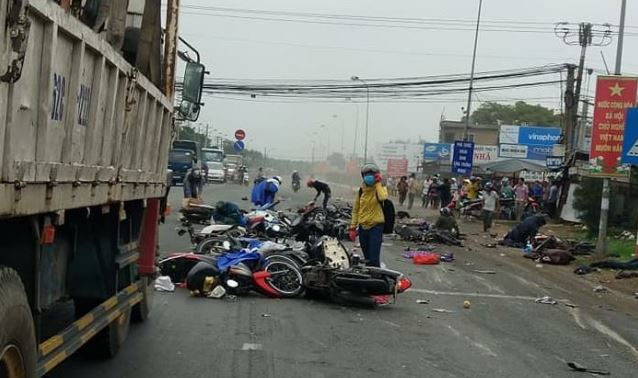 Vụ tai nạn giao thông tại Long An